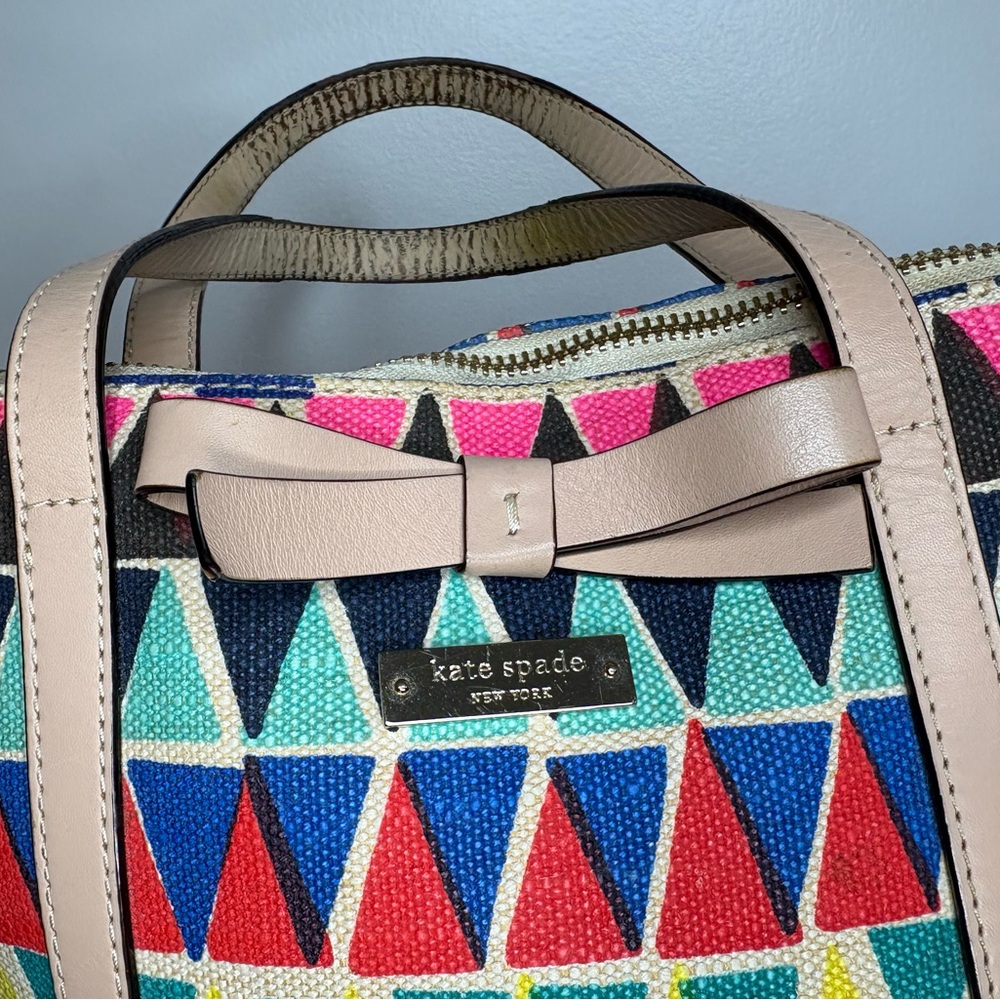Kate Spade Colorful Geometric Pattern purse - Picture 7 of 9